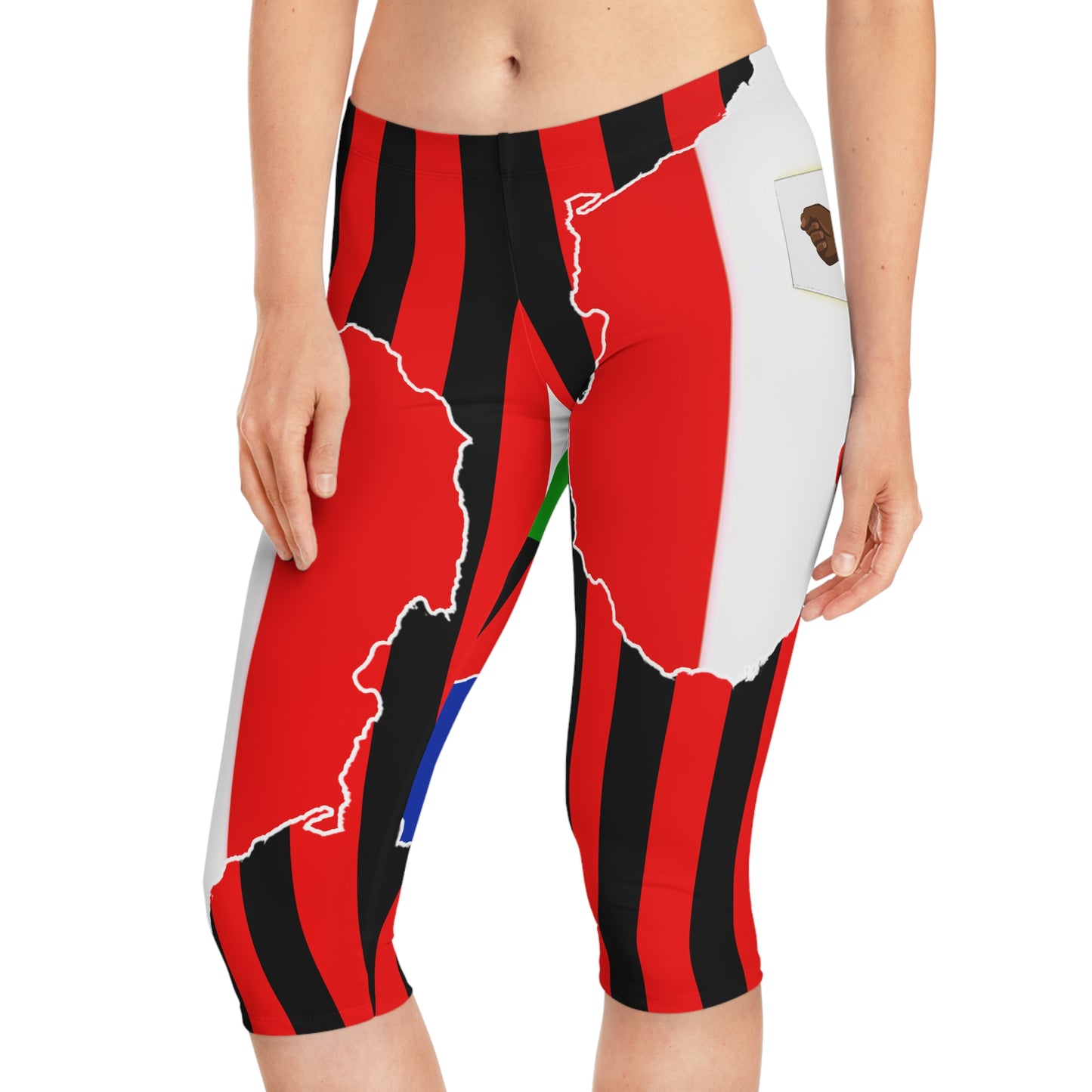 Bold Graphic Capri Leggings - Celebrate Your Style!