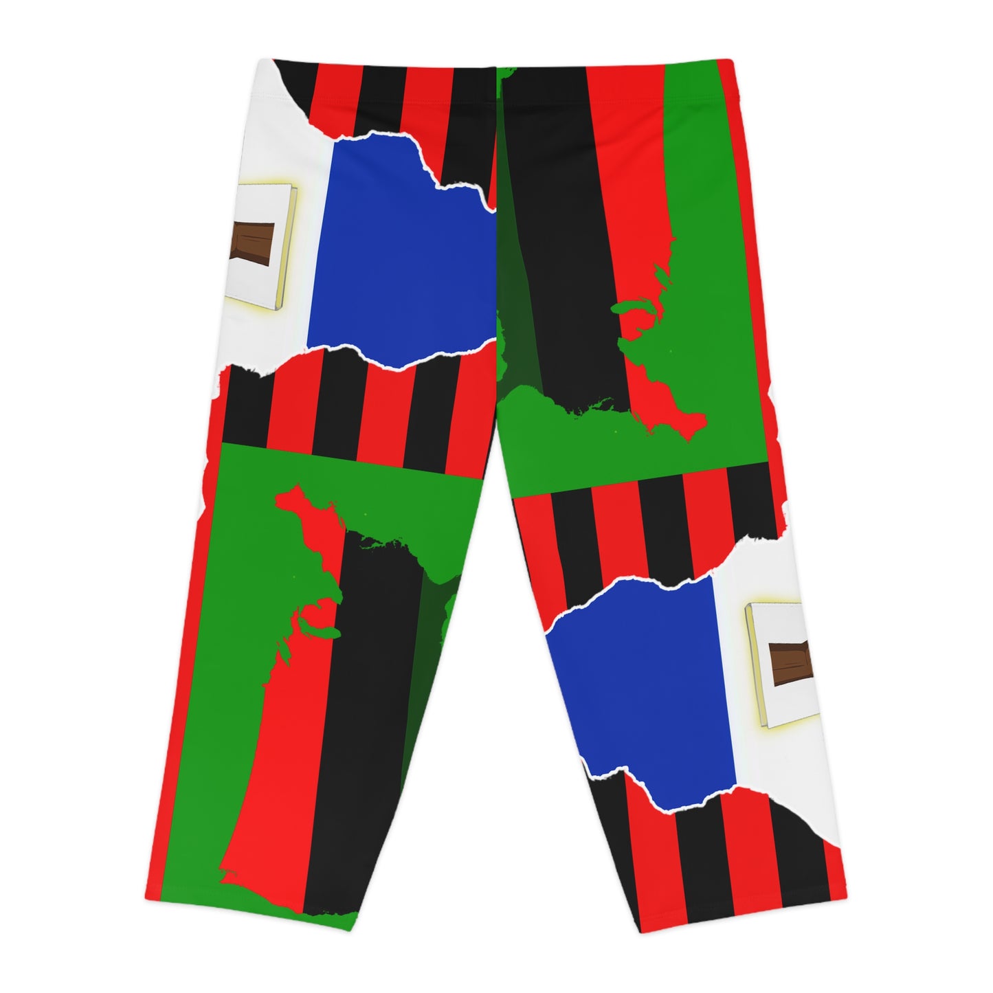 Bold Graphic Capri Leggings - Celebrate Your Style!