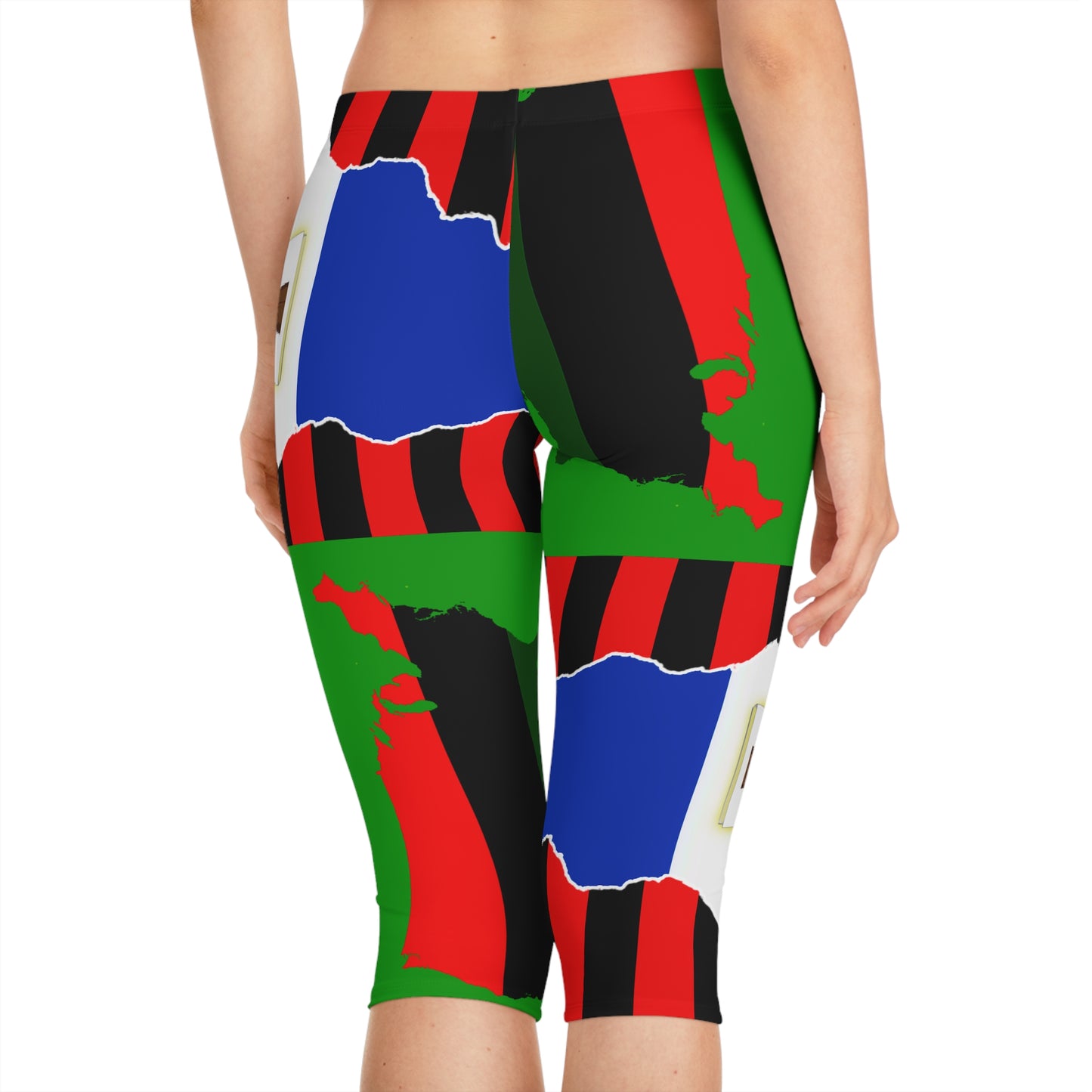 Bold Graphic Capri Leggings - Celebrate Your Style!