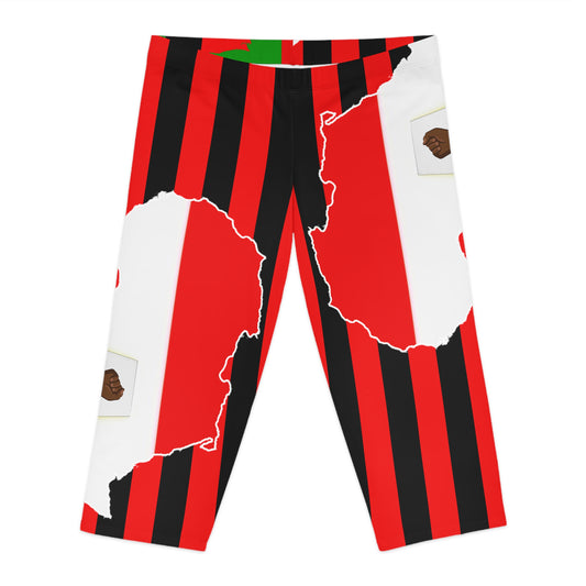 Bold Graphic Capri Leggings - Celebrate Your Style!